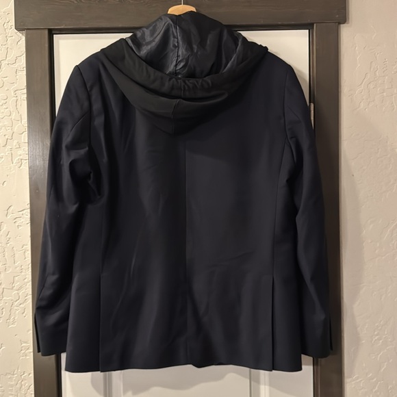 Navy Blue Baubax Travel Blazer with Removable Hood and Gloves 42R - Picture 2 of 12